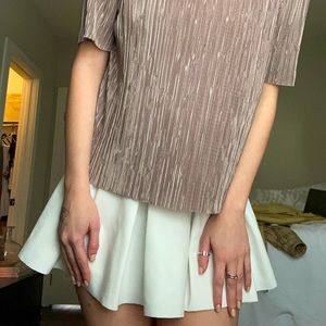 ZARA shiny top